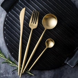 Gold Stainless Steel Cutlery Set